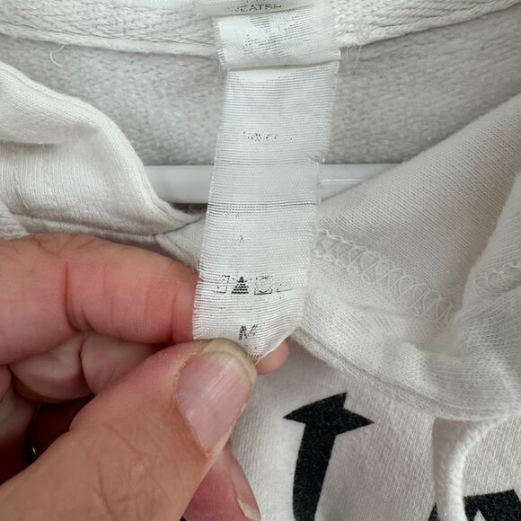 Gwen Stefani Checkerboard Print Hoodie Sweatshirt Adult Medium White Independent - Picture 7 of 9